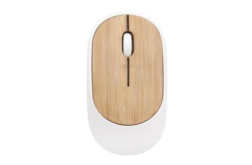 Travel Mouse R-ABS & bamboo White