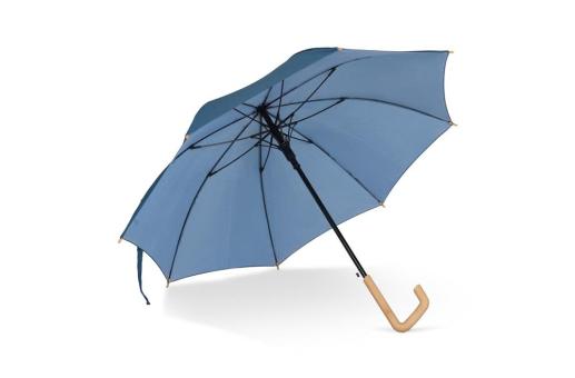 23” Regenschirm aus R-PET-Material mit Automatiköffnung Dunkelblau