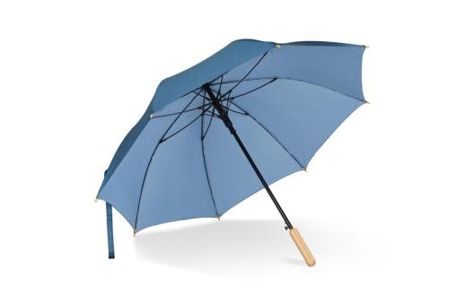 25” Regenschirm aus R-PET-Material mit Automatiköffnung Dunkelblau