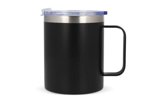 T-ceramic thermo mug with lid Danube 350ml Black