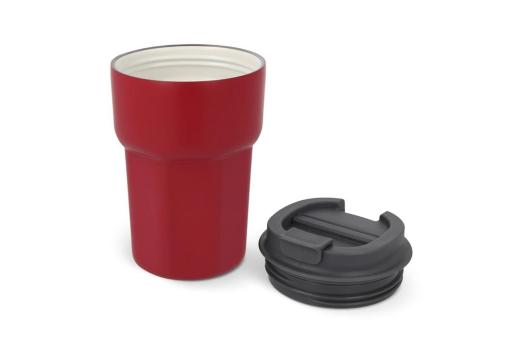 T-ceramic thermo mug with lid Zambezi 350ml Dark red