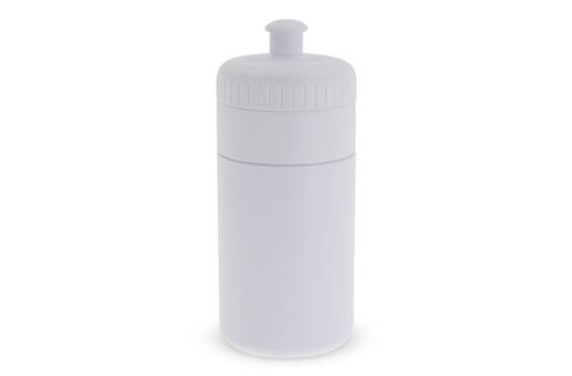 Sportflasche mit Rand 500ml Weiß