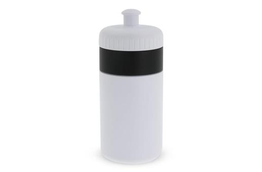 Sports bottle with edge 500ml White/black