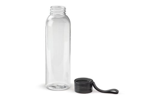 Trinkflasche 600ml Transparent schwarz