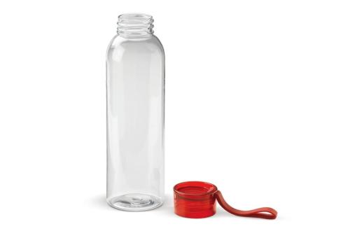 Water bottle Tritan 600ml Transparent red