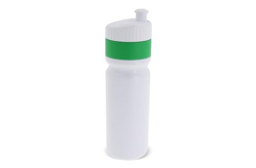 Sports bottle with edge 750ml White/green