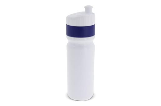 Sports bottle with edge 750ml White/blue