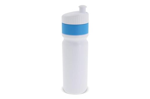 Sportflasche mit Rand 750ml, hellblau Hellblau, offwhite