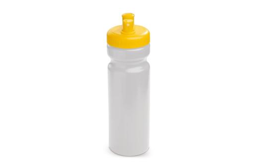 Sportflasche mit Zerstäuber 750ml Weiß/gelb