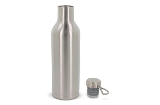 Edelstahl-Isolierflasche 400ml Silber