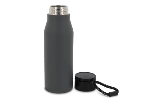 Thermo bottle with rope 600ml Dark grey