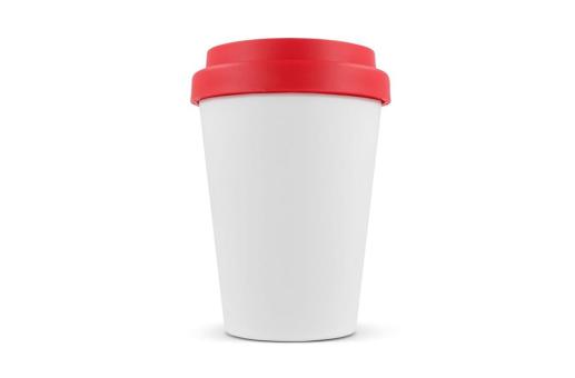 RPP Kaffeetasse Weißer Körper 250ml Weiß/rot