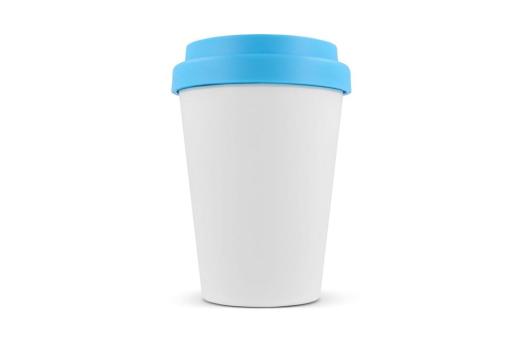 RPP Coffee Cup White body 250ml, lightblue Lightblue, offwhite