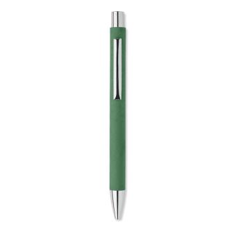 OLYMPIA Recycled paper push ball pen Green