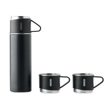 SHARM Flasche und Becher-Set 4tlg. Schwarz