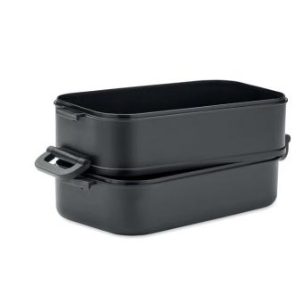 IDOLUNCH Lunch box in recycled PP Black