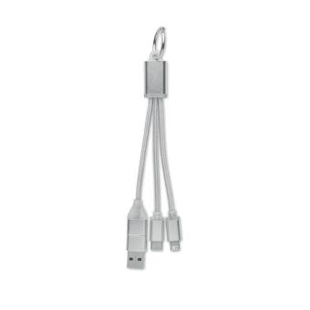 BLUE 4 in 1 charging cable type C Silver