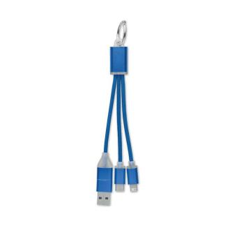 BLUE 4in1 Ladekabel Typ-C Königsblau