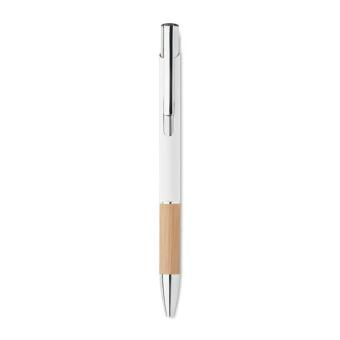 SPARTA Push button aluminium pen White