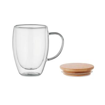 TIROL Double wall borosilicate mug Transparent