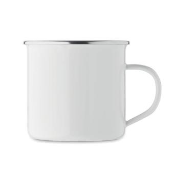 PLATEADO L Enamel sublimation mug 500ml White