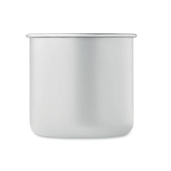 CARIBU Recycled stainless steel mug White