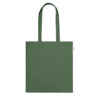 VIVEKA COLOUR Recycled cotton shopping bag Dark green