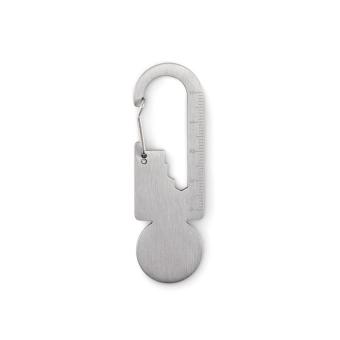 MULTIKEY Einkaufswagenchip Silber