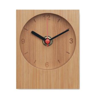 CLAMBU Bamboo table clock Timber