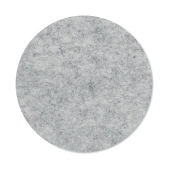 FELTSTER Round coaster in RPET felt Convoy grey