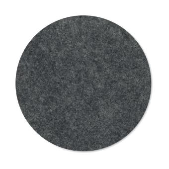 FELTSTER Round coaster in RPET felt Stone