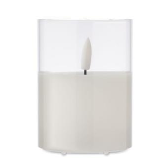 XANDLE+ LED wax candle in glass holder White