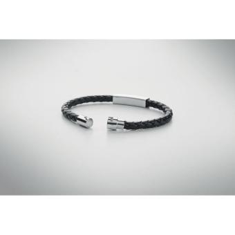 FAULETI Geflochtenes Armband 18 cm Schwarz