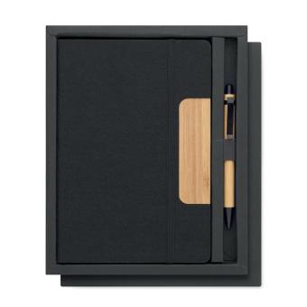 NOTEMIX A5 RPET notebook set Black