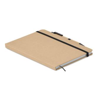 CARATIL A5 notebook in recycled carton Black