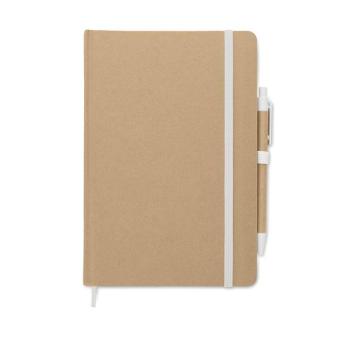 CARATIL A5 notebook in recycled carton White