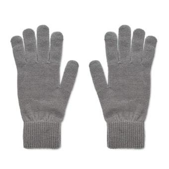 HANDNIT Knitted gloves in RPET Stone