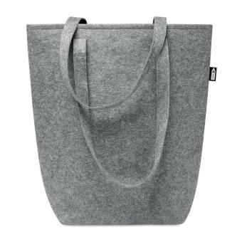 TASLO Shopping Tasche RPET-Filz Grau