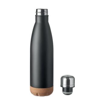 ASPEN CORK Doppelwandige Isolierflasche Schwarz