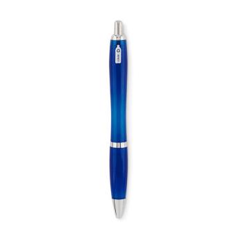 RIO RPET Ball pen in RPET Transparent blue