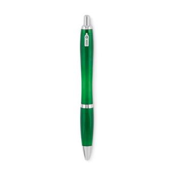 RIO RPET Ball pen in RPET Transparent green