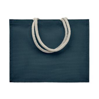 AURA Einkaufstasche Jute Blau