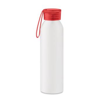 NAPIER Recycled aluminum bottle White/red