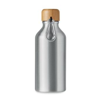 AMEL Trinkflasche Aluminium 400 ml Silber matt