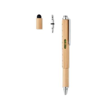 TOOLBAM Spirit level pen in bamboo Timber