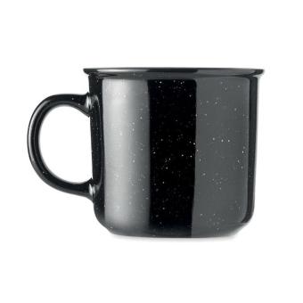 PIGA Ceramic vintage mug 400 ml Black