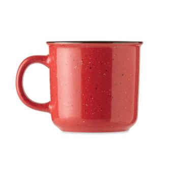 PIGA Ceramic vintage mug 400 ml Red