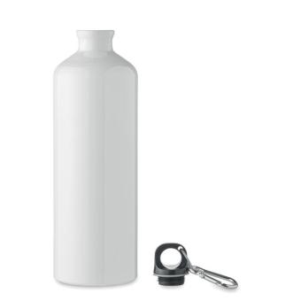 MOSS LARGE Aluminium bottle 1L White