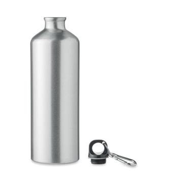 MOSS LARGE Trinkflasche Aluminium 1L Silber matt