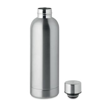 ATHENA Double wall bottle 500 ml Flat silver